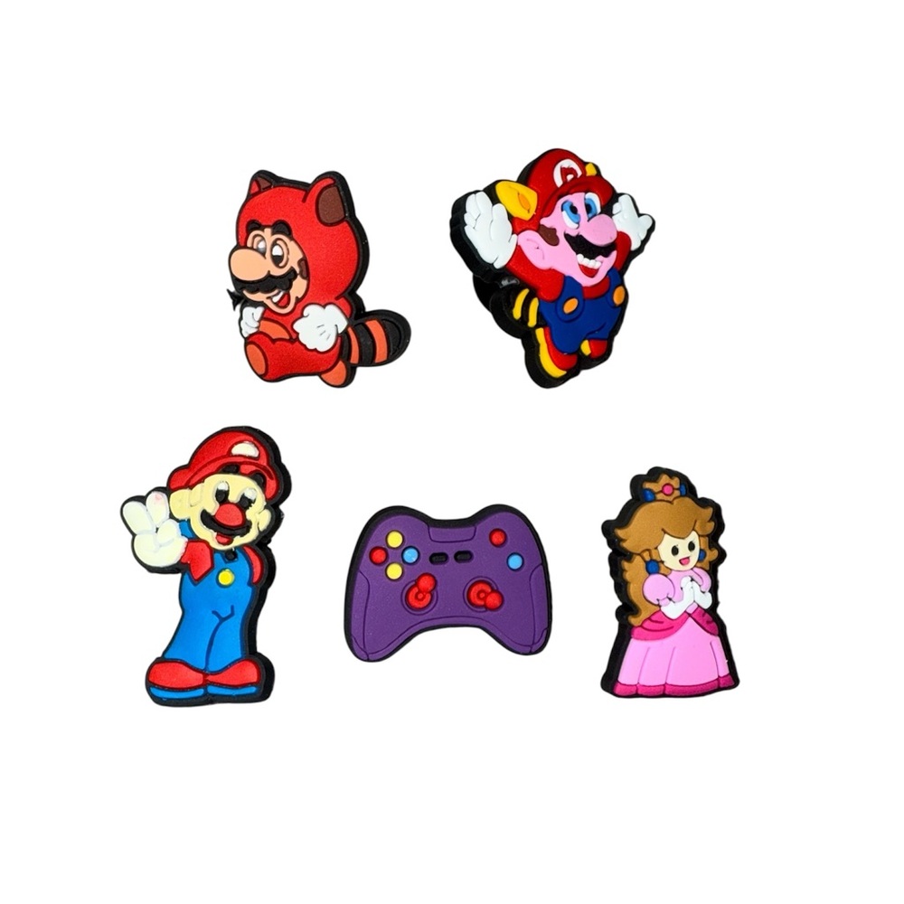 Super Mario Shoe Charms Set